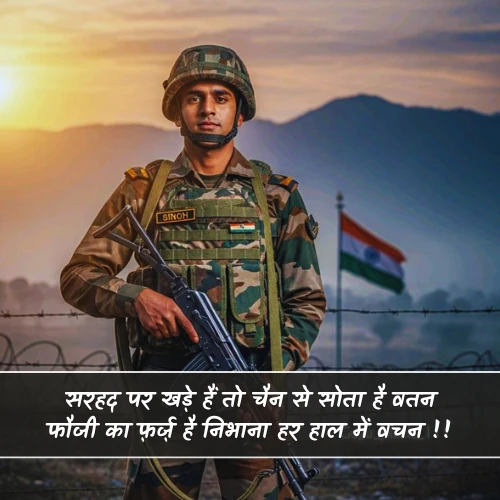 Army Shayari in Hindi