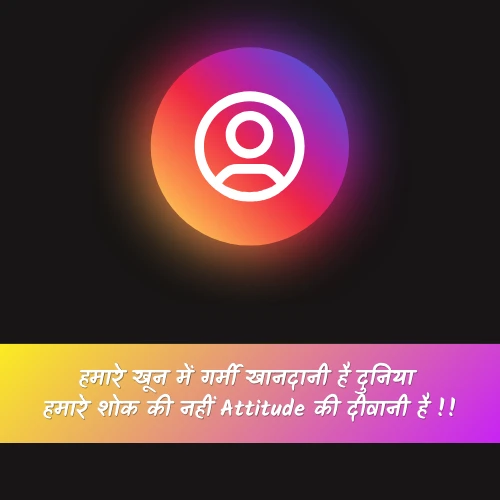 Instagram Bio Shayari Attitude Girl Instagram Bio Shayari Attitude Girl