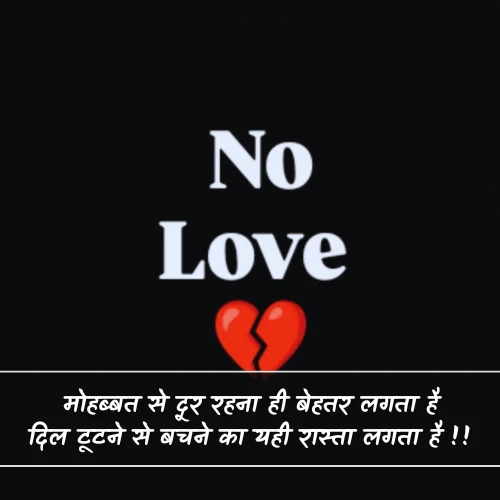 No Love Shayari 2 Line No Love Shayari 2 Line