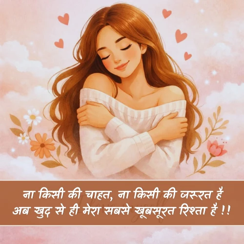 Self Love Shayari in Hindi For Girl Self Love Shayari in Hindi For Girl